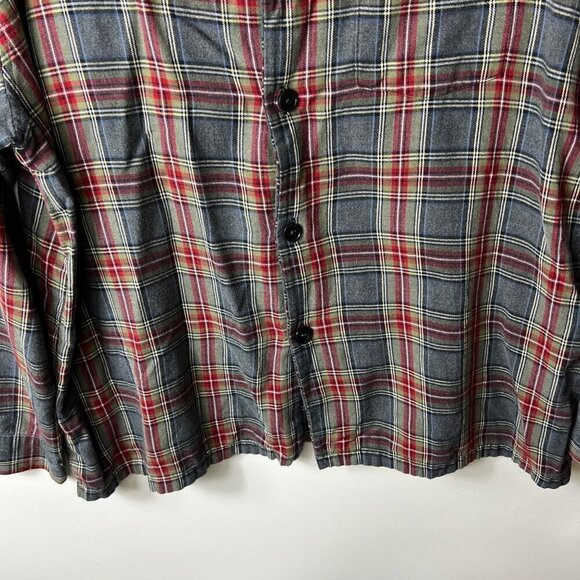 L.L. Bean button down plaid collared flannel shirt‎ men’s size XL - Picture 4 of 8